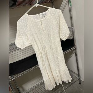 Madewell women’s white floral dress size 10